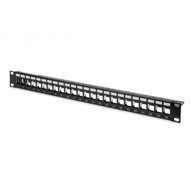 DIGITUS Patch panel, 24-portni, 1U 19", prazan